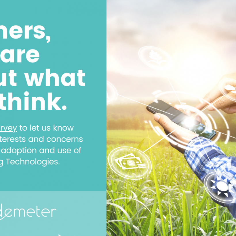 DEMETER survey for farmers regarding Smart Farming Technologies